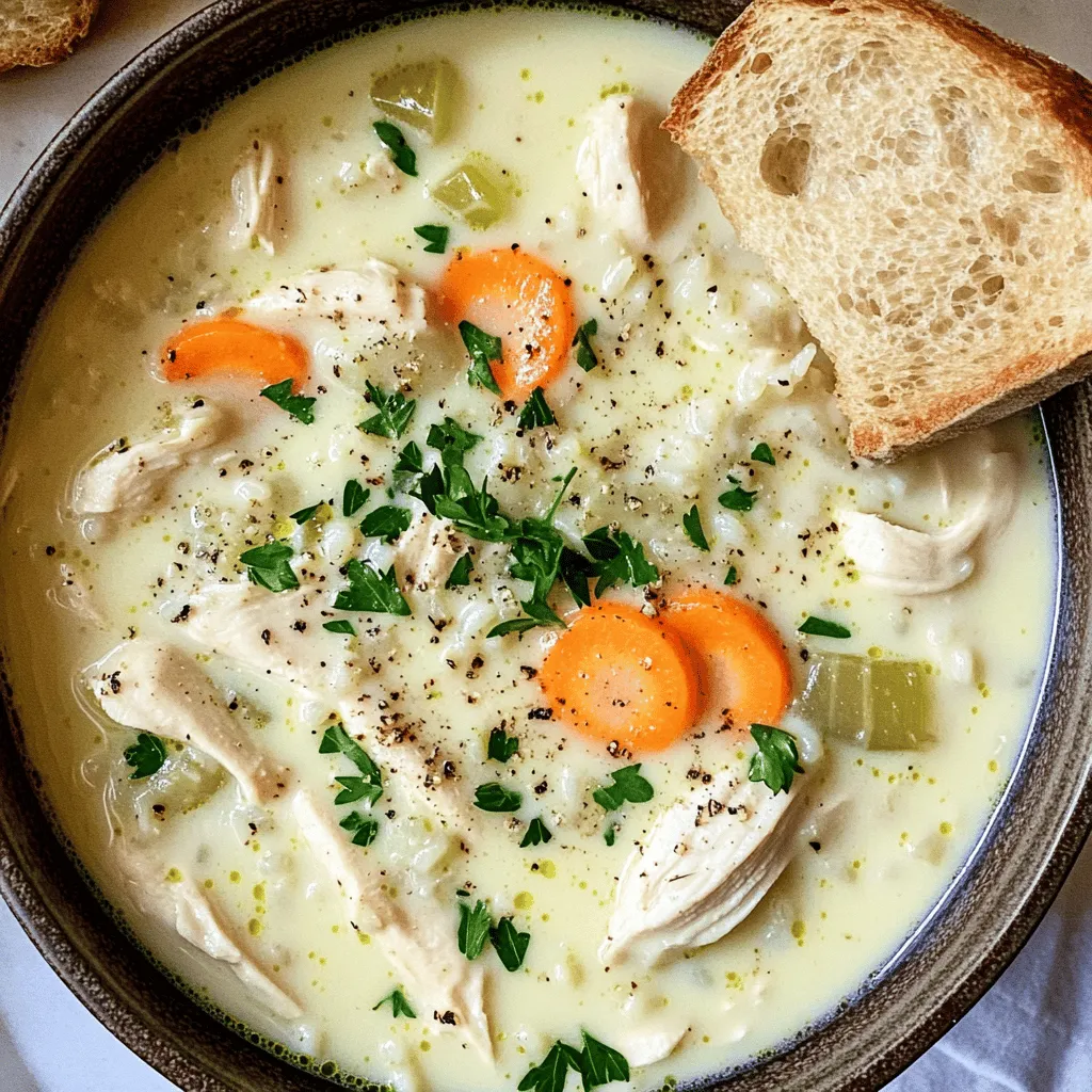 Creamy Chicken and Rice Soup Quick Comfort Meal