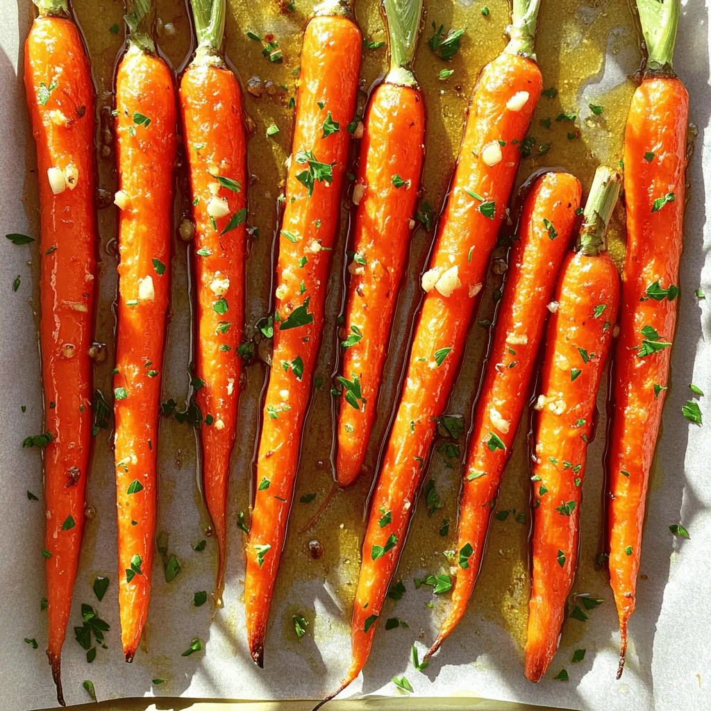 Honey Garlic Butter Roasted Carrots Simple and Tasty