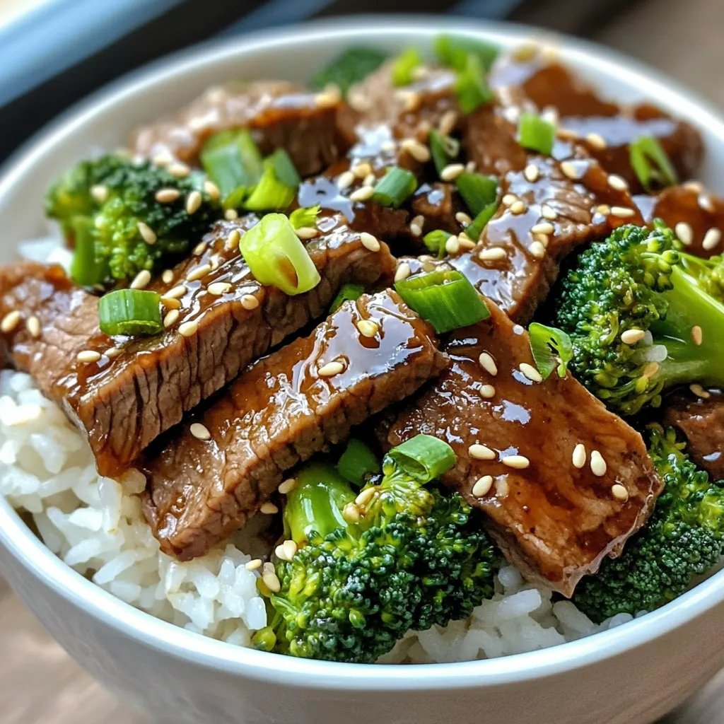 Teriyaki Steak and Broccoli Bowls Flavorful Dinner Delight