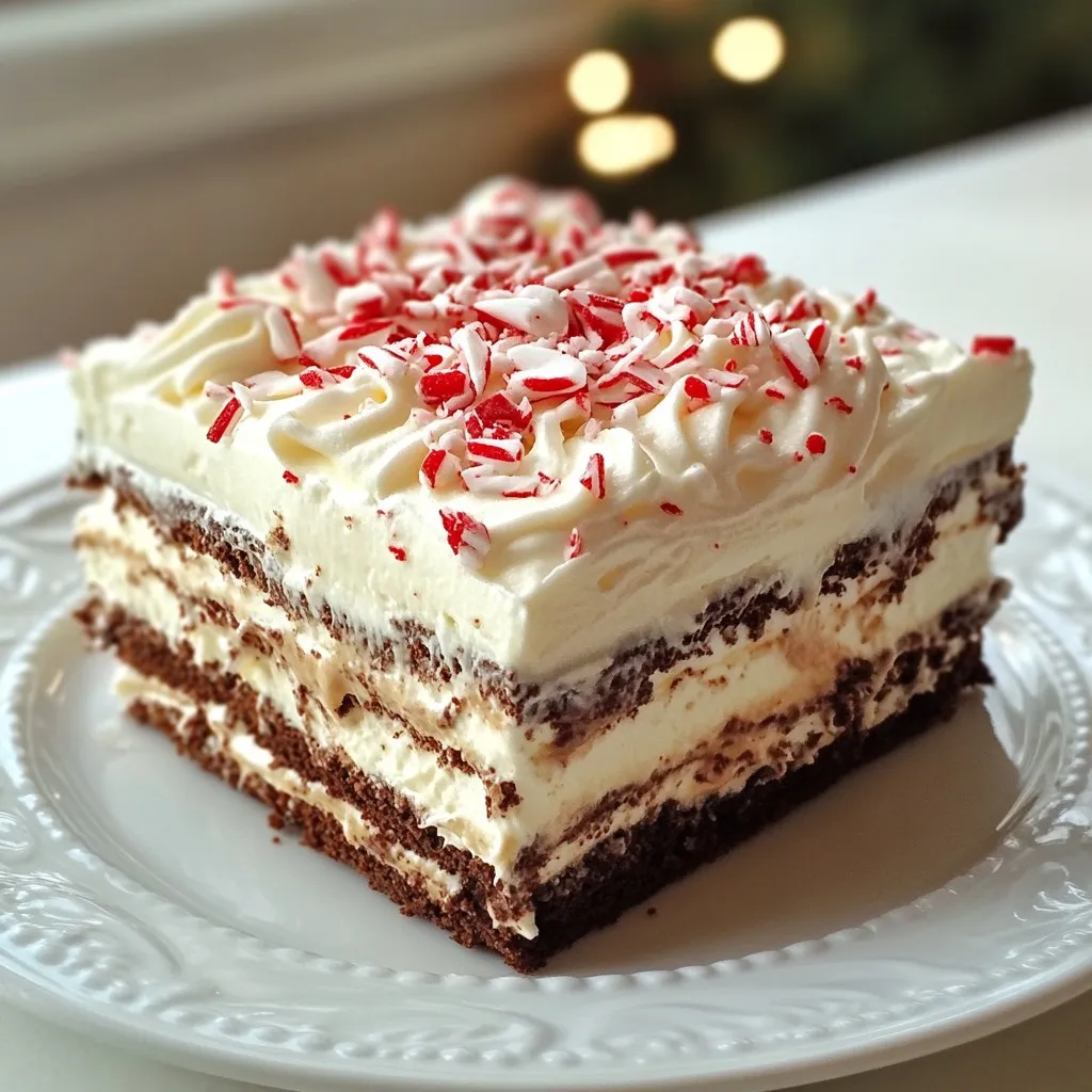 Peppermint Chocolate Icebox Cake Delightful and Easy