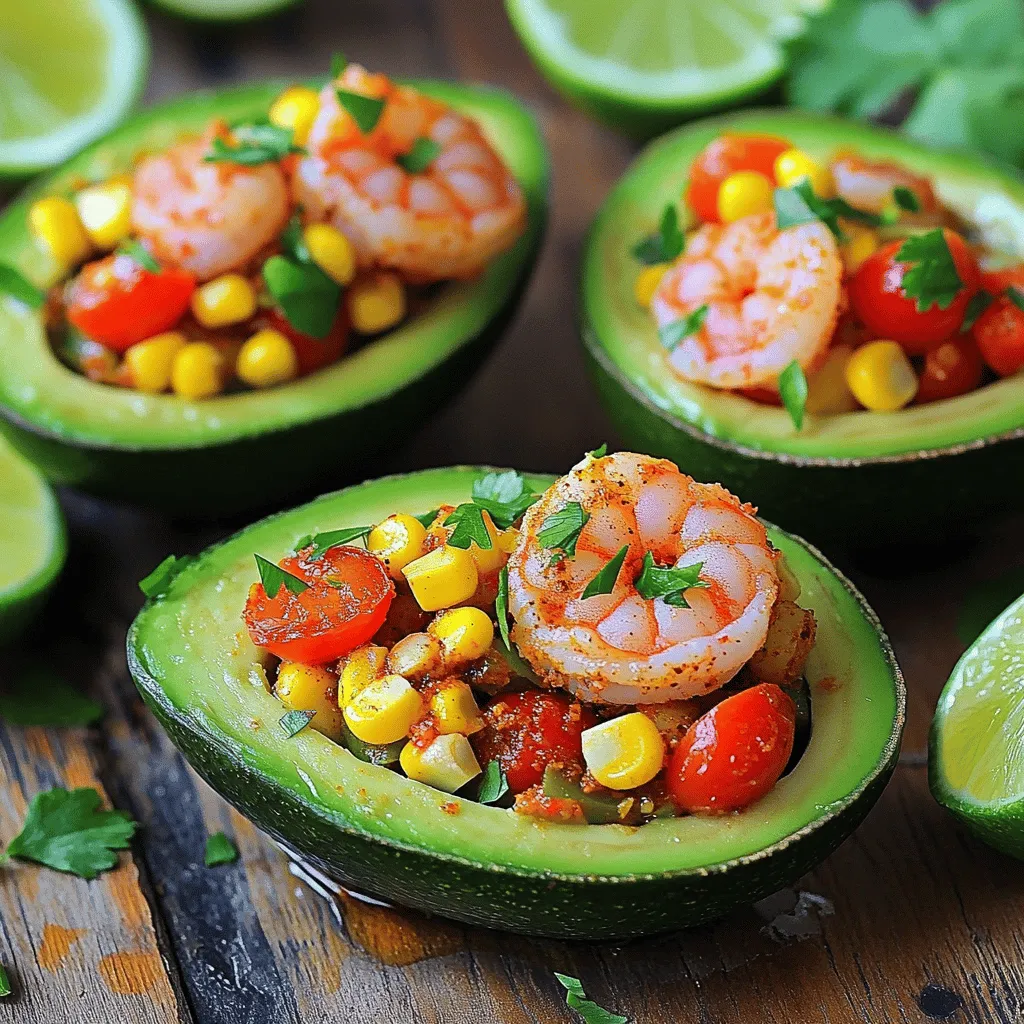 Cajun Shrimp Stuffed Avocados Flavorful and Fresh Dish