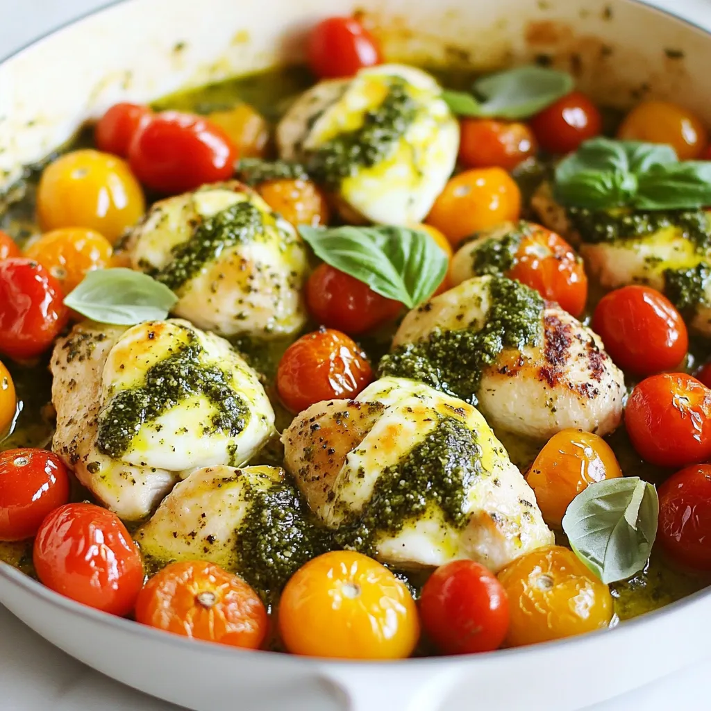 Pesto Chicken Caprese Skillet Flavorful One-Pan Meal