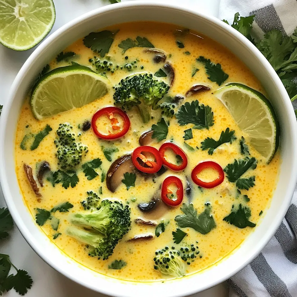 Spicy Thai Coconut Soup Savory and Flavorful Delight
