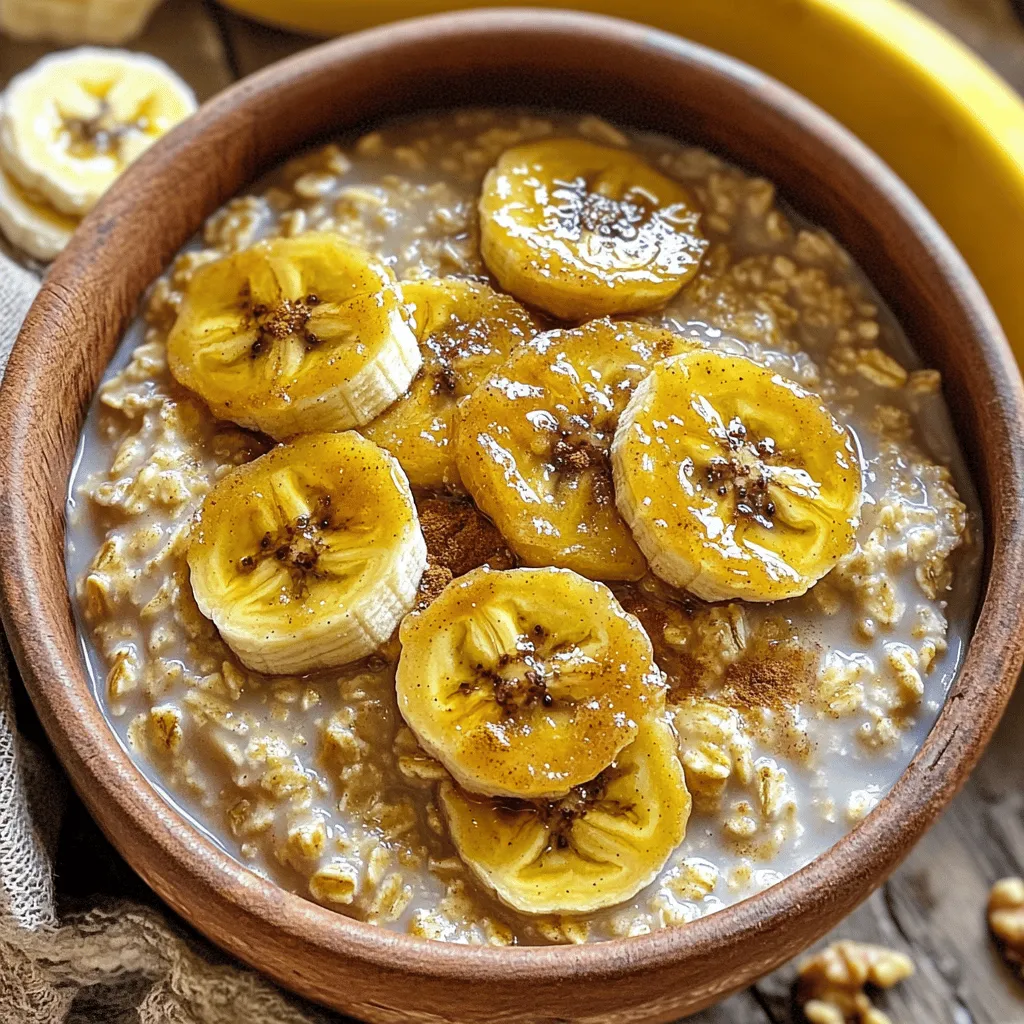 Caramelized Banana Oatmeal Delightful Healthy Breakfast