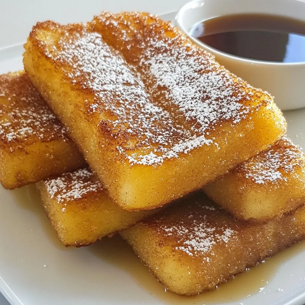Cinnamon Sugar French Toast Sticks Quick and Tasty Recipe
