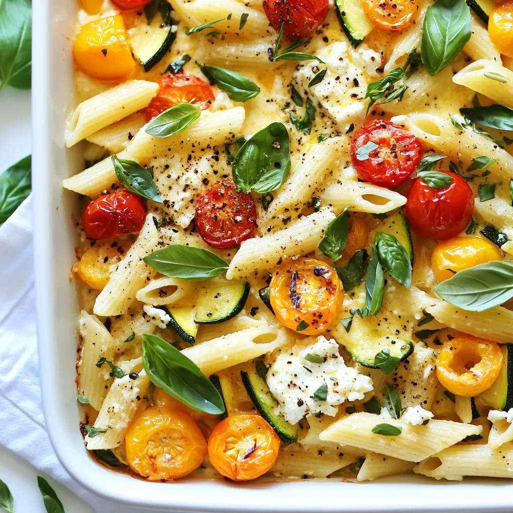 Baked Feta Pasta Primavera Quick and Flavorful Recipe