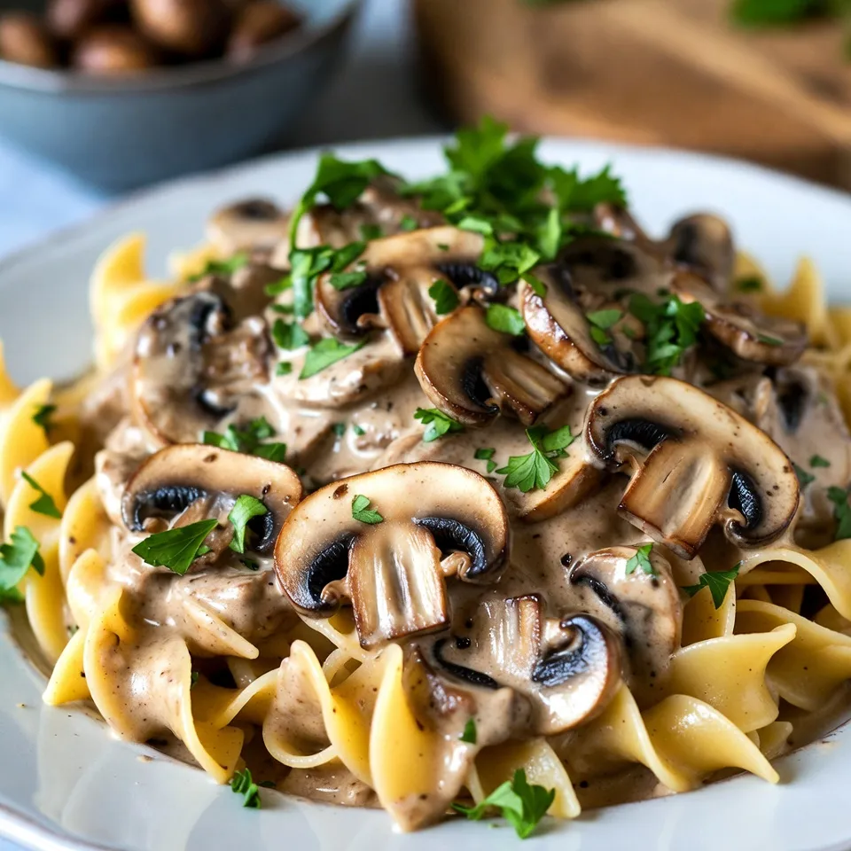 Creamy Mushroom Stroganoff Hearty and Flavorful Dish