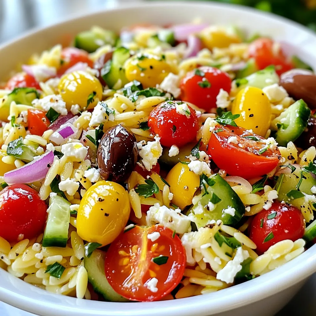 Greek Orzo Salad Fresh and Flavorful Side Dish