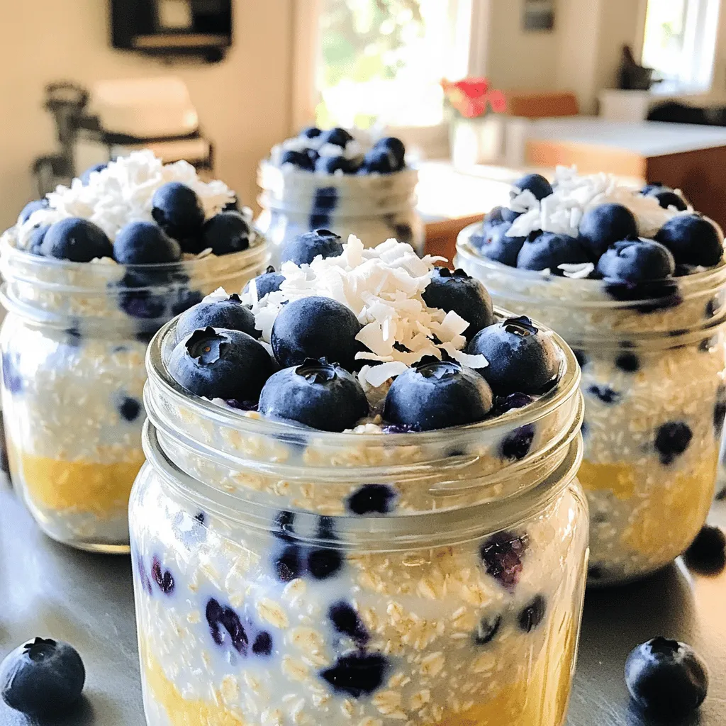 Blueberry Coconut Overnight Oats Simple and Tasty Meal