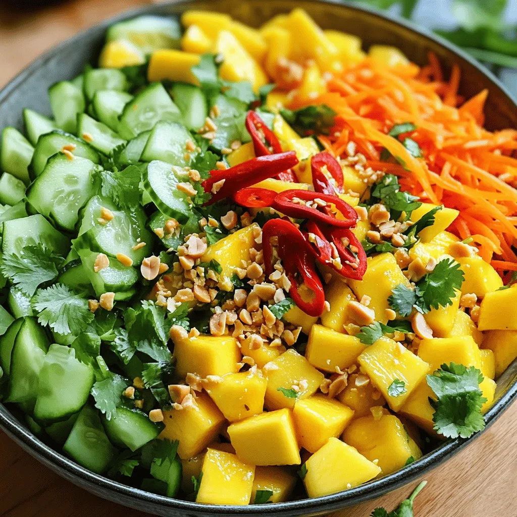 Spicy Thai Mango Salad Fresh and Flavorful Delight
