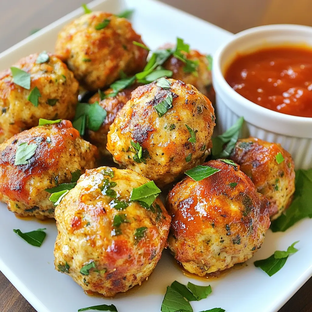 Garlic Herb Chicken Meatballs Flavorful and Easy Lunch