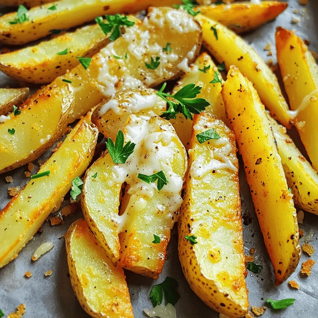 Garlic Parmesan Air Fryer Fries Crispy and Delicious