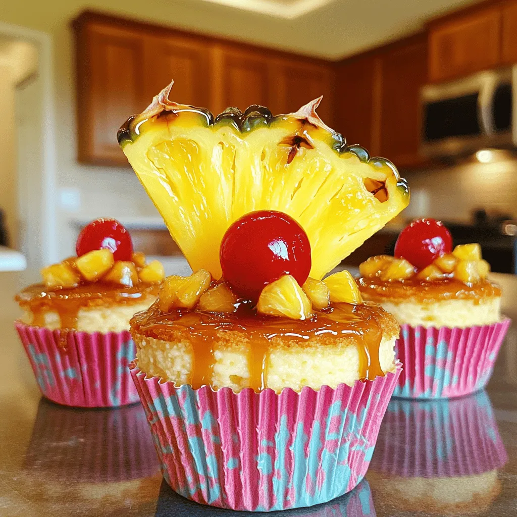 Mini Pineapple Upside Down Cheesecakes Delightful Treat