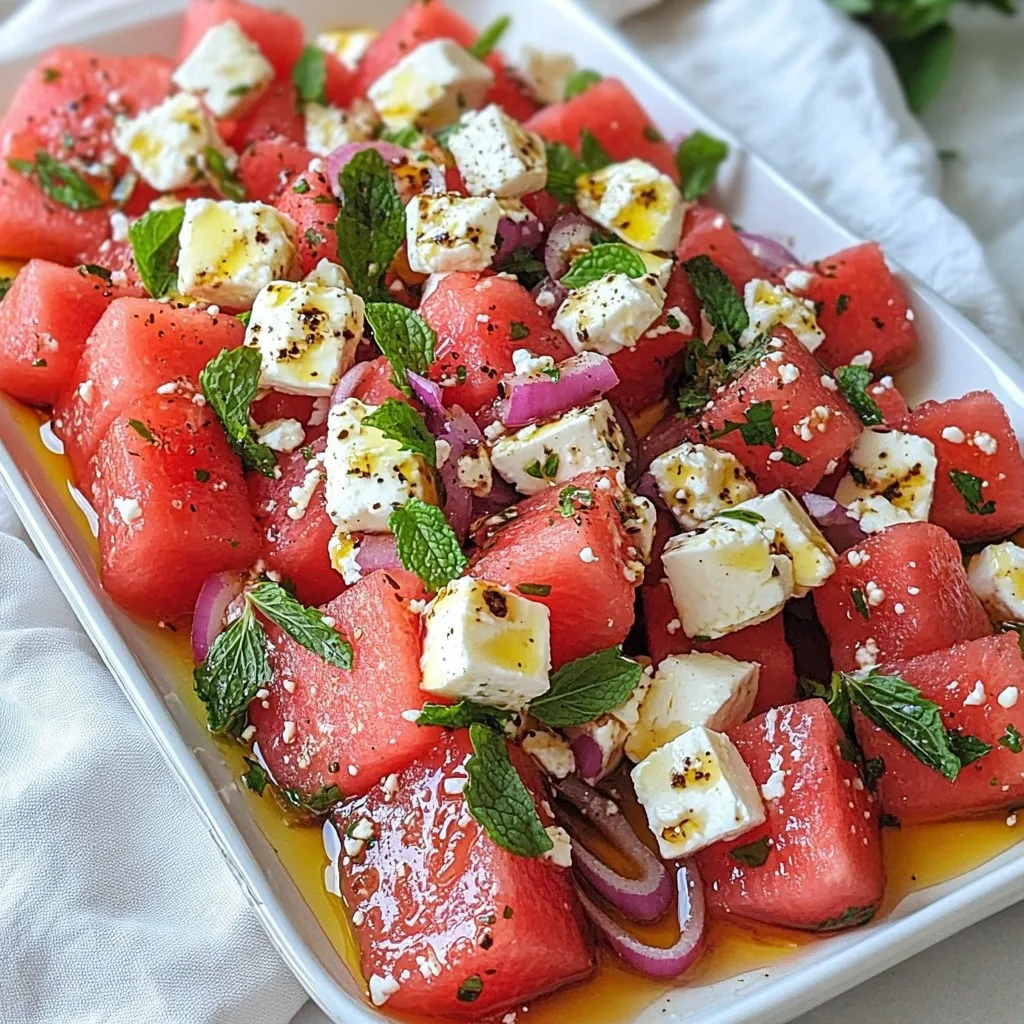 Watermelon Feta Salad Fresh and Flavorful Delight