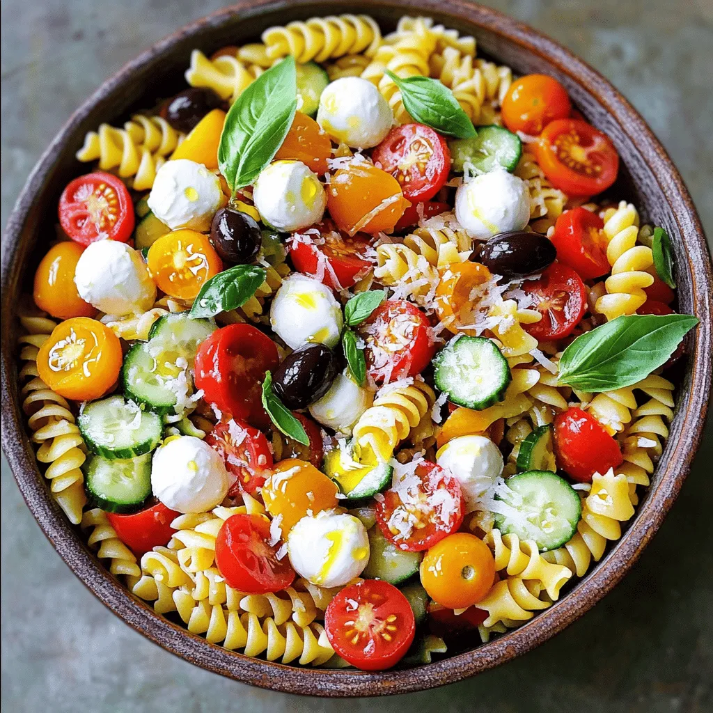 Zesty Italian Pasta Salad Fresh and Flavorful Dish