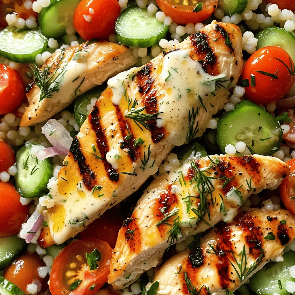 Pickle Ranch Chicken and Couscous Salad Delight
