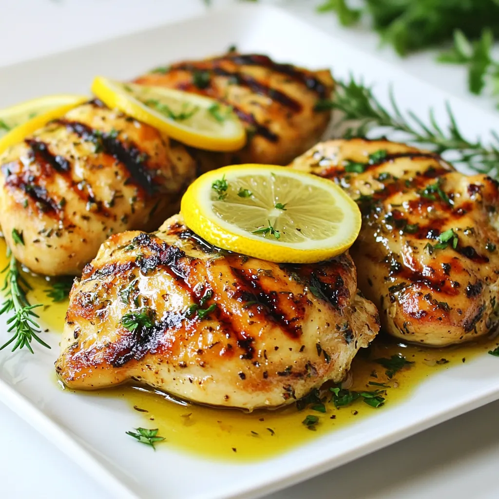 Lemon Herb Grilled Chicken Juicy and Flavorful Dish