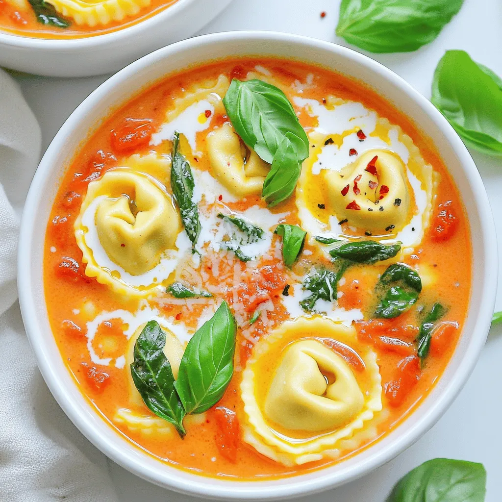 Slow Cooker Creamy Tomato Tortellini Easy and Tasty