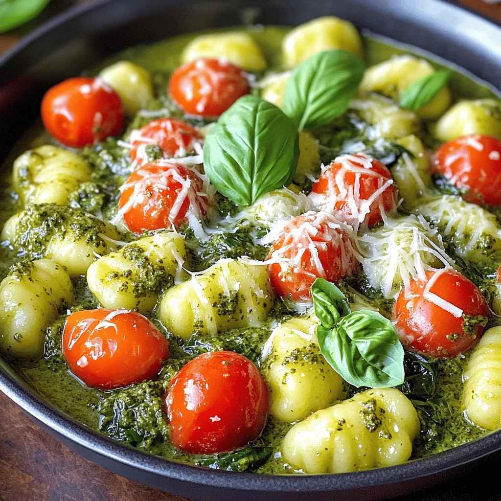 One-Pot Creamy Pesto Gnocchi Quick and Easy Meal