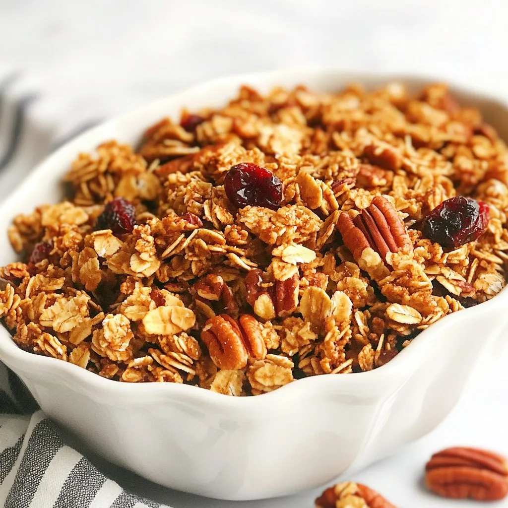 Maple Pecan Granola Tasty and Crunchy Breakfast Treat