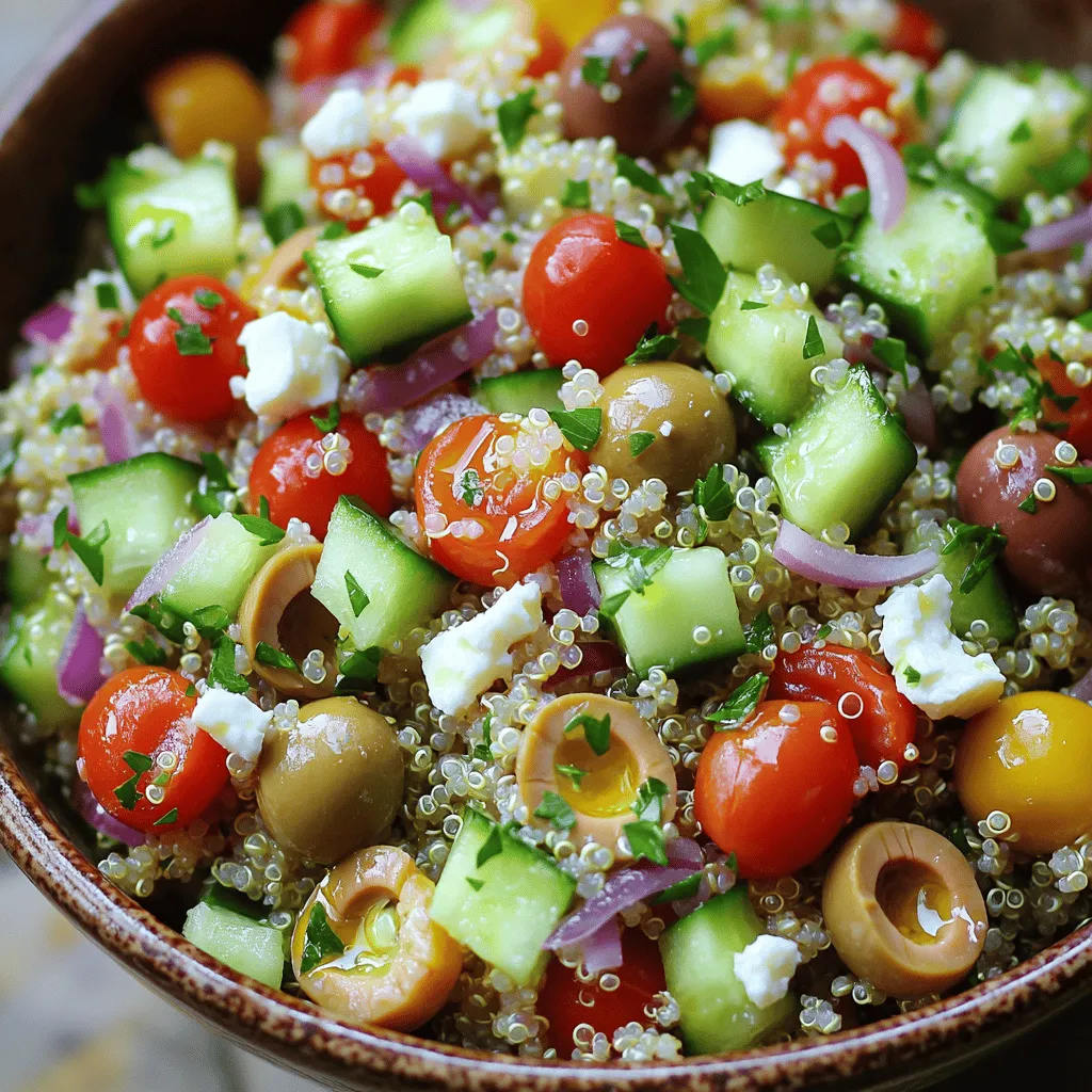 Mediterranean Quinoa Bowl Healthy and Flavorful Dish