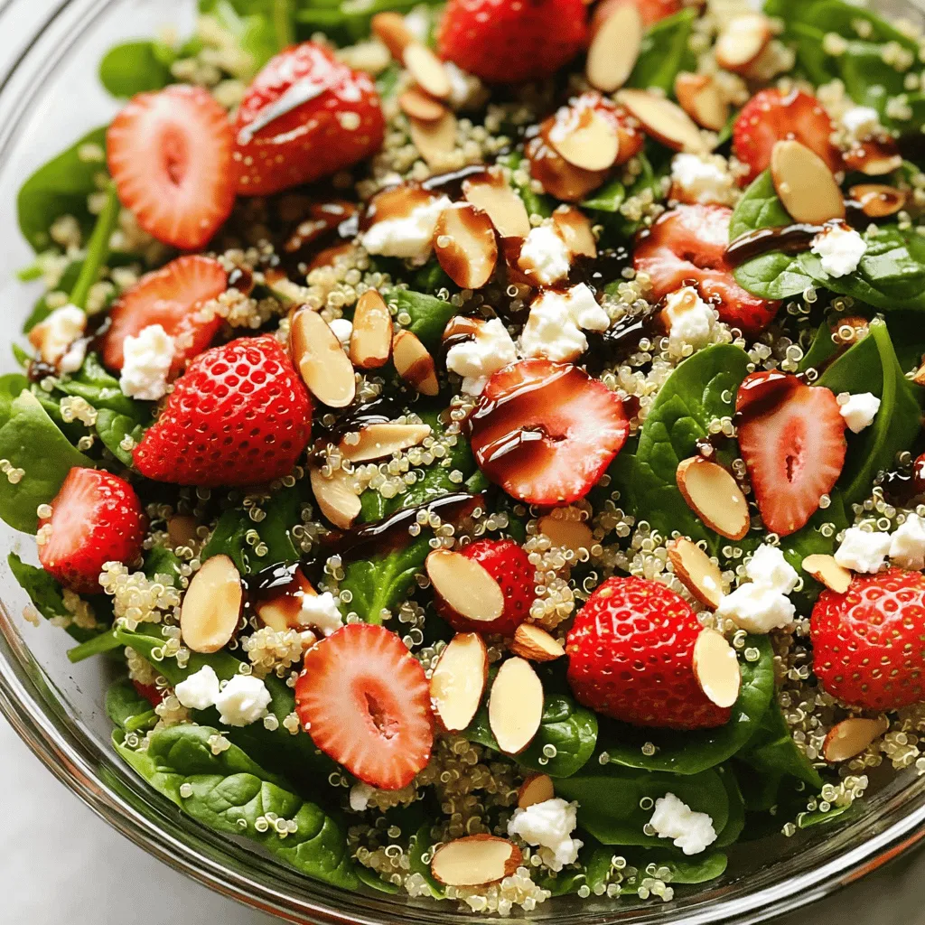 Strawberry Spinach Quinoa Salad Fresh and Nutritious
