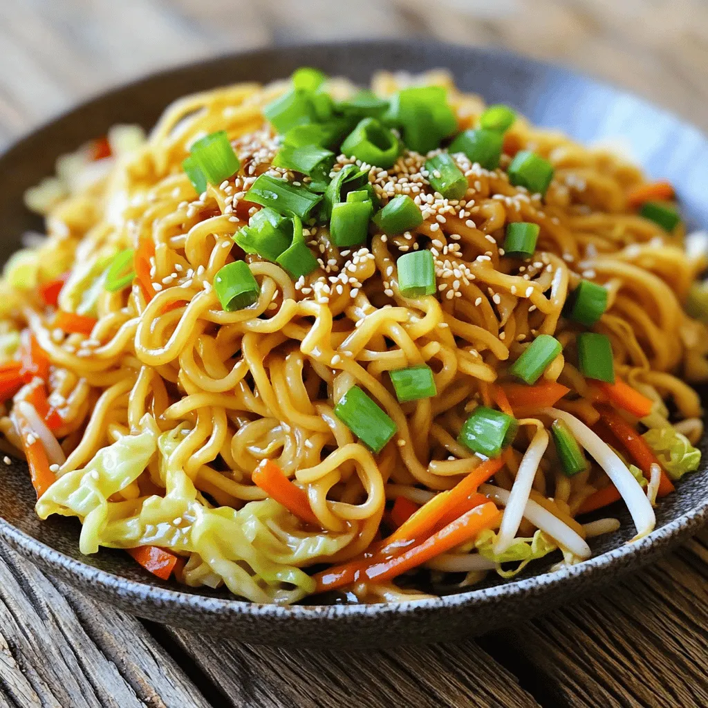 Savory Shanghai Fried Noodles Quick and Easy Recipe