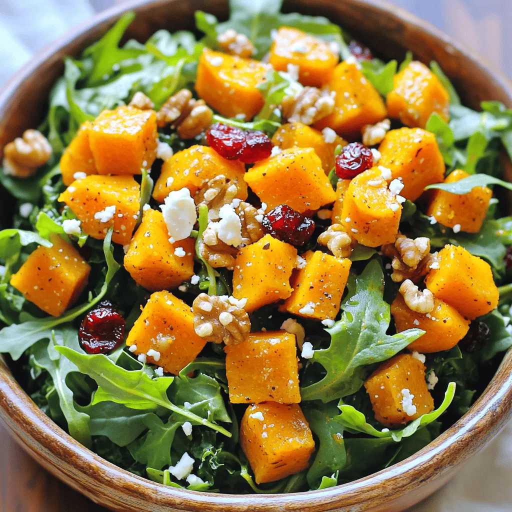 Maple Roasted Butternut Squash Salad Delightful Side
