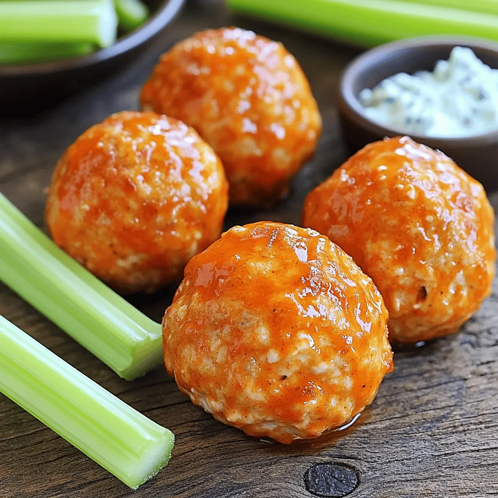 Buffalo Chicken Meatballs Simple and Flavorful Dish