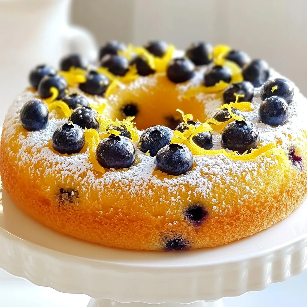 Lemon Blueberry Greek Yogurt Cake Delightful Recipe