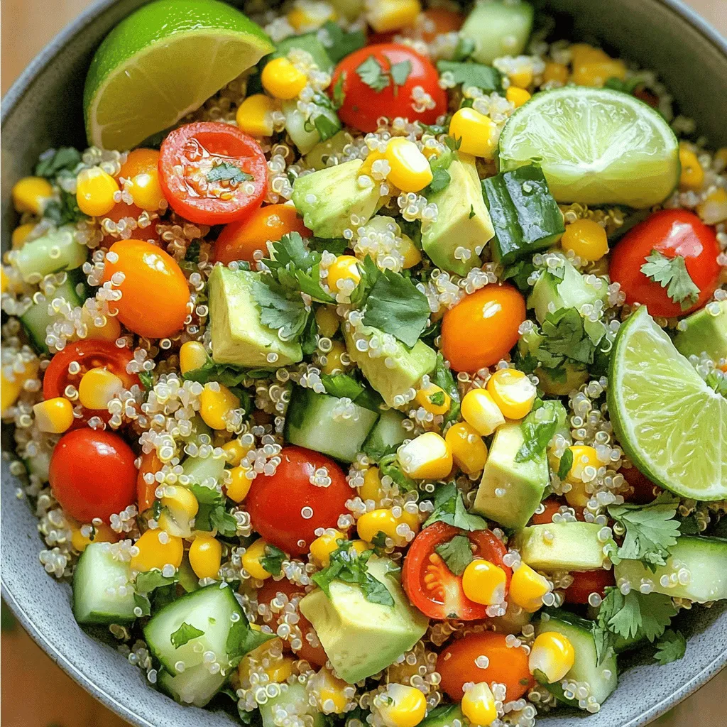 Cilantro Lime Quinoa Salad Fresh and Flavorful Recipe