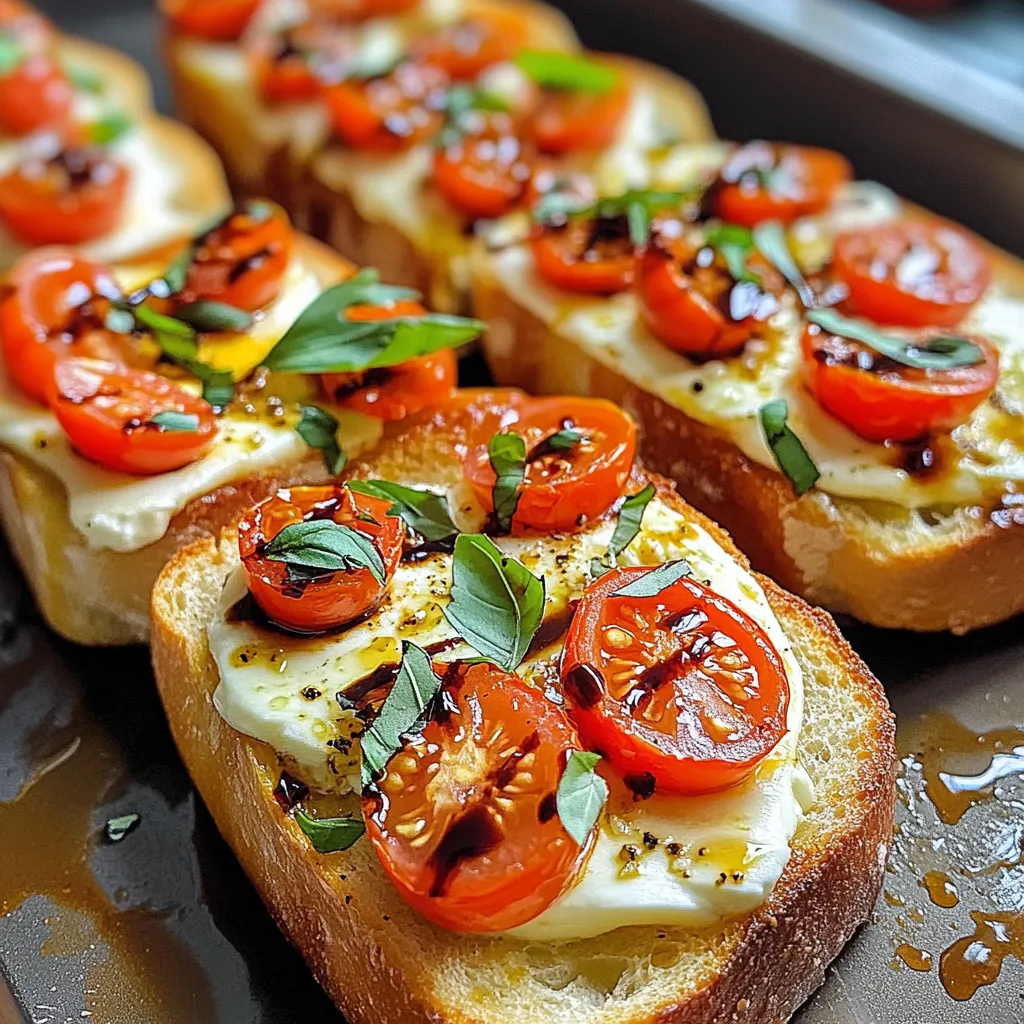Caprese Garlic Bread Luscious and Flavorful Recipe