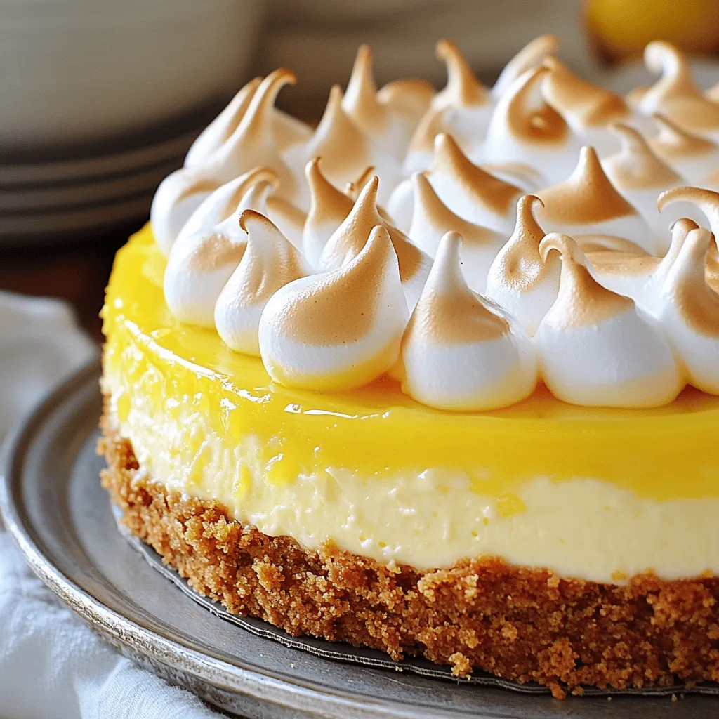 Triple Lemon Meringue Cheesecake Flavorful Delight Recipe