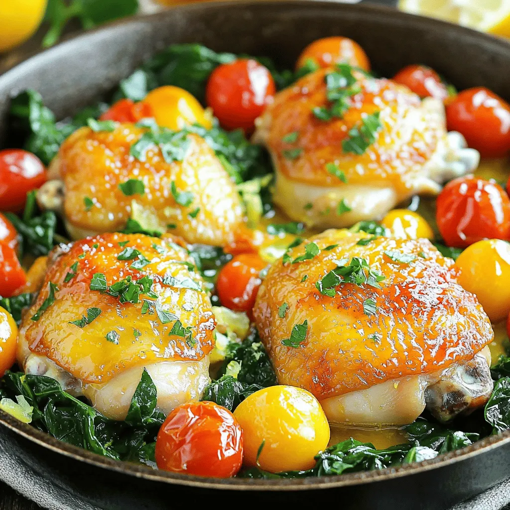 Satisfying One Pan Lemon Garlic Chicken Recipe