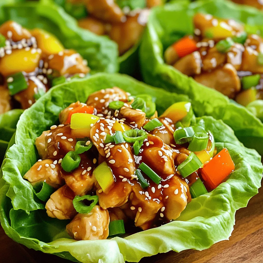 Teriyaki Chicken Lettuce Wraps Tasty and Simple Meal