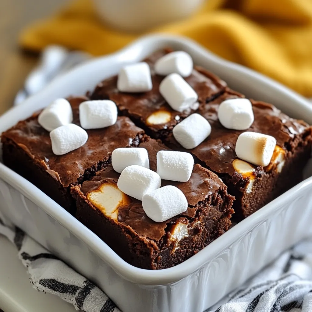 Sweet Potato Marshmallow Brownies Delicious and Fudgy