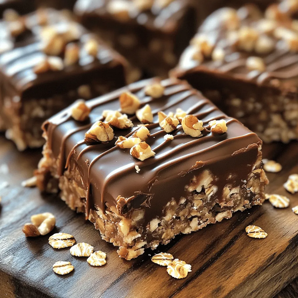 No-Bake Chocolate Oat Bars Simple and Tasty Treat