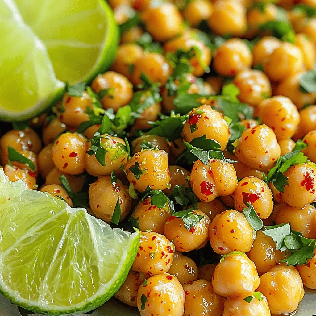 Spicy Chili Lime Chickpeas Flavorful and Crunchy Snack