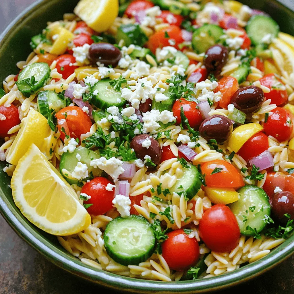 Greek Orzo Salad Fresh and Flavorful Delight