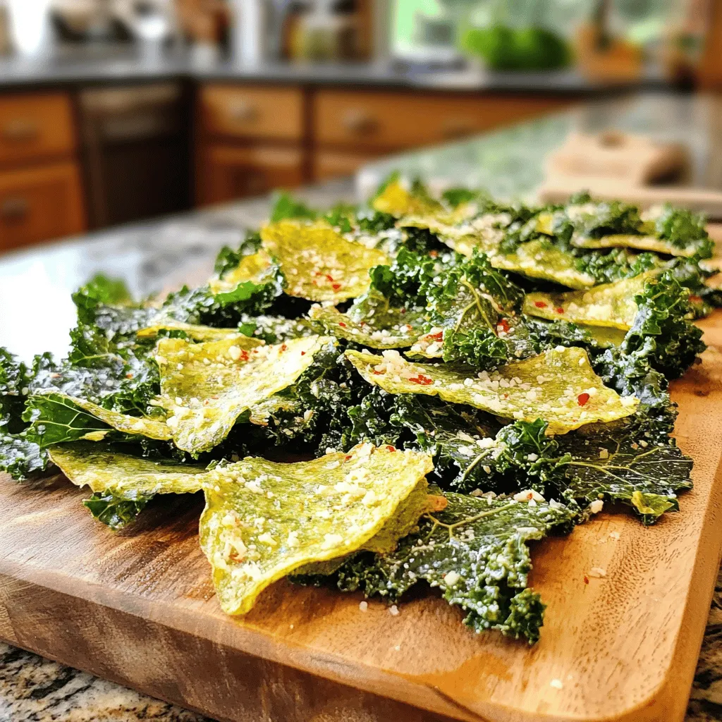 Garlic Parmesan Kale Chips Crispy and Flavorful Snack