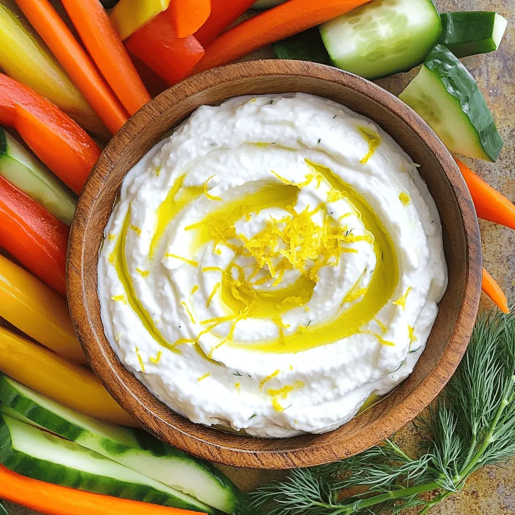 Zesty Lemon Greek Yogurt Dip Flavorful and Fresh Treat