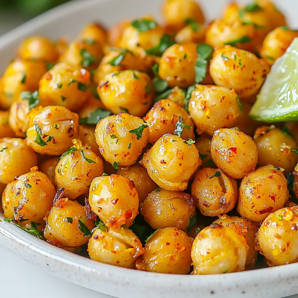 Chili Lime Roasted Chickpeas Crunchy and Flavorful Snack