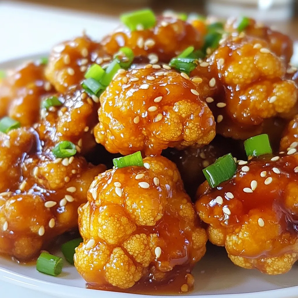 Sticky Honey Garlic Cauliflower Flavorful Dinner Option