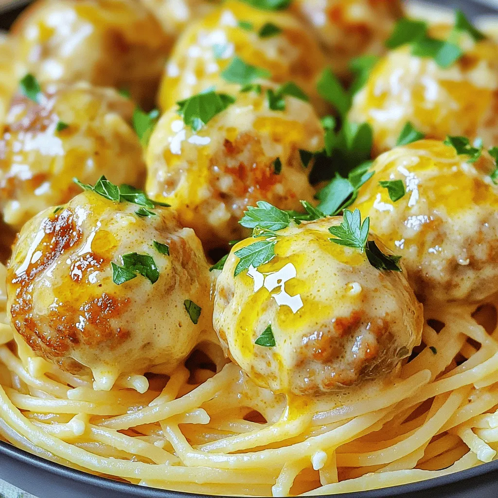 Creamy Garlic Parmesan Turkey Meatballs Delight