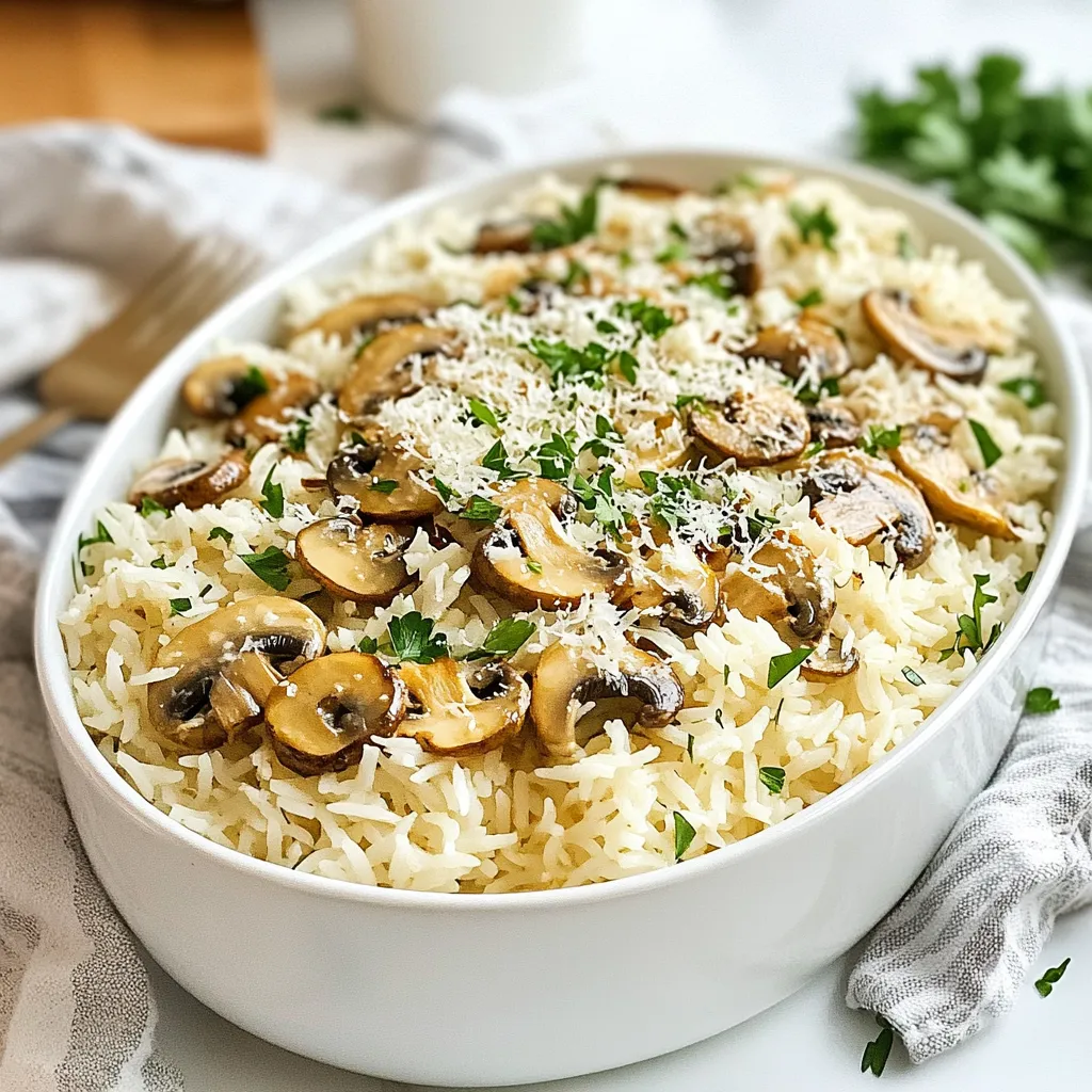 Garlic Butter Mushroom Rice Savory and Easy Recipe