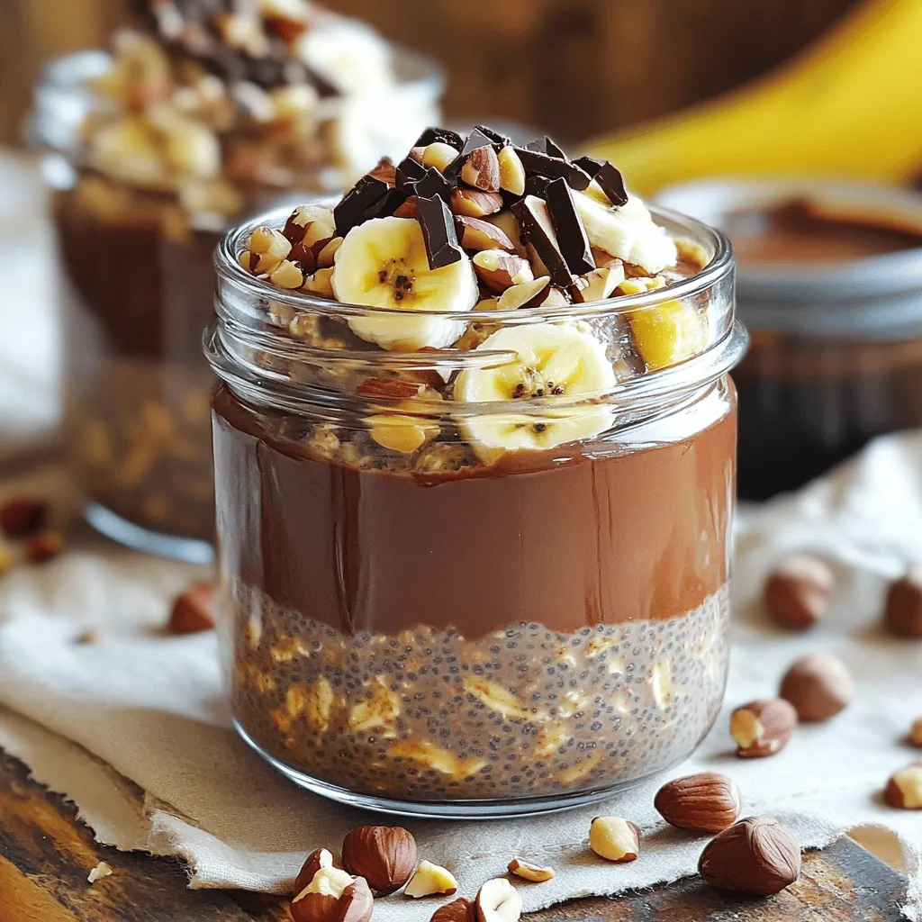 Chocolate Hazelnut Overnight Oats Protein Delight