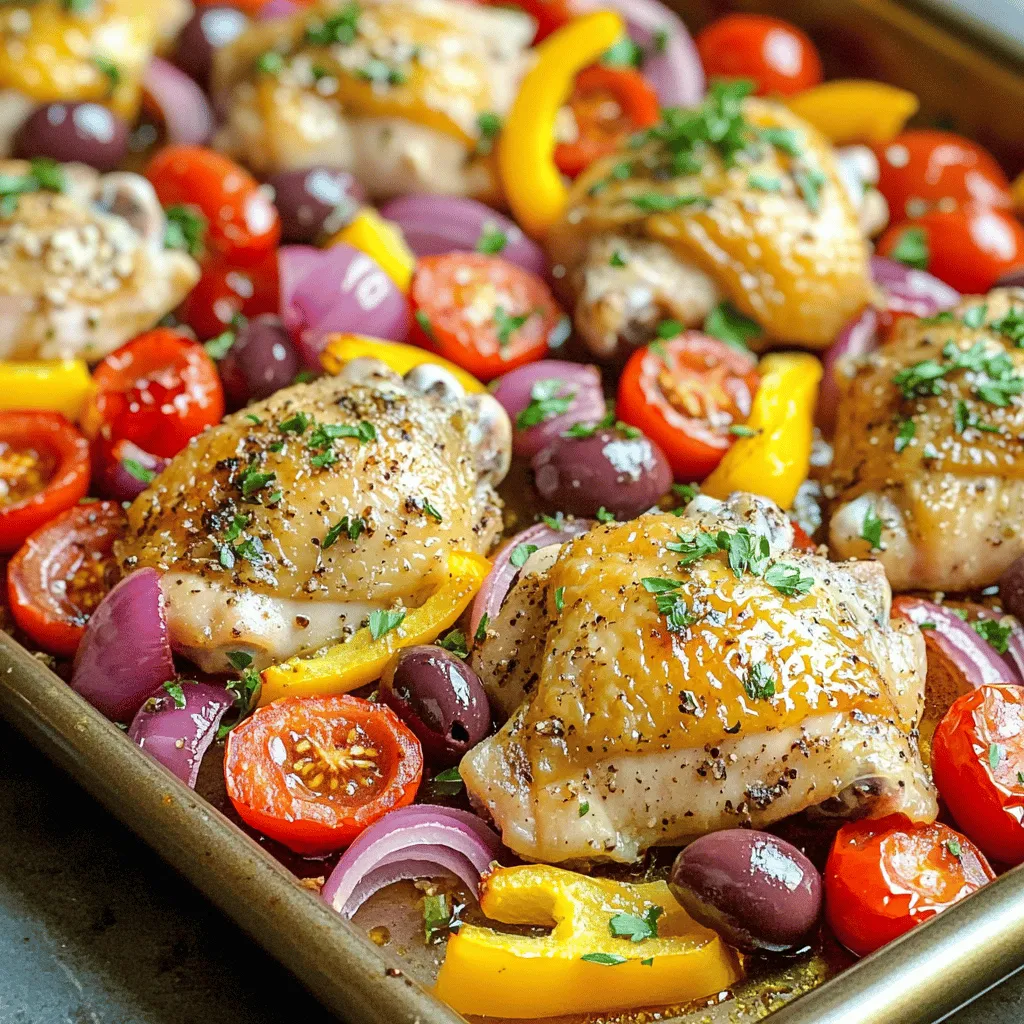Greek Chicken Sheet Pan Dinner Packed with Flavor