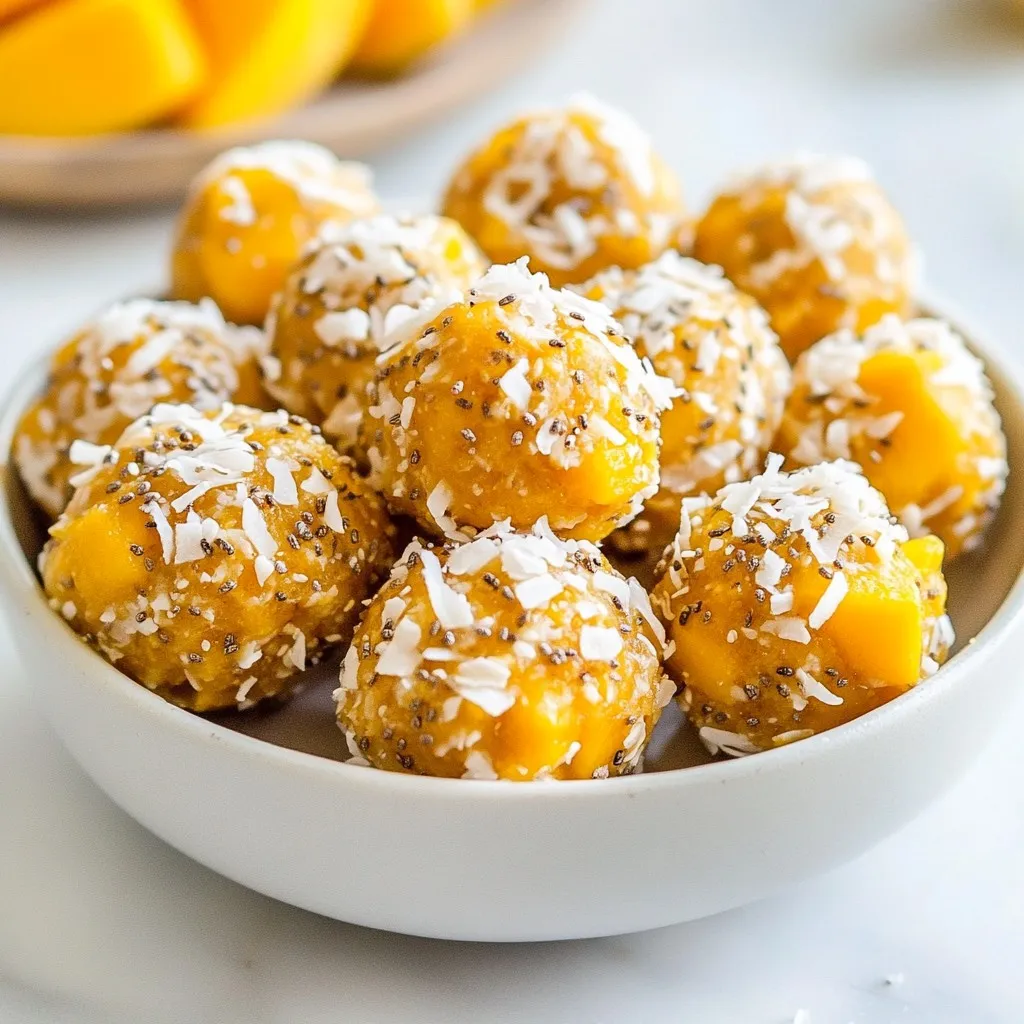 Coconut Mango Energy Bites Delightful Snack Recipe