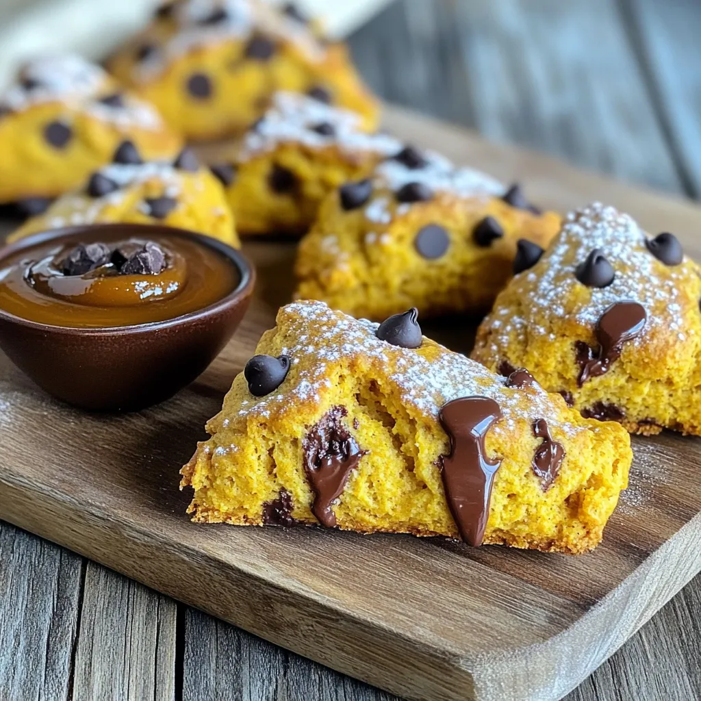 Pumpkin Chocolate Chip Scones Flaky and Delicious Treat