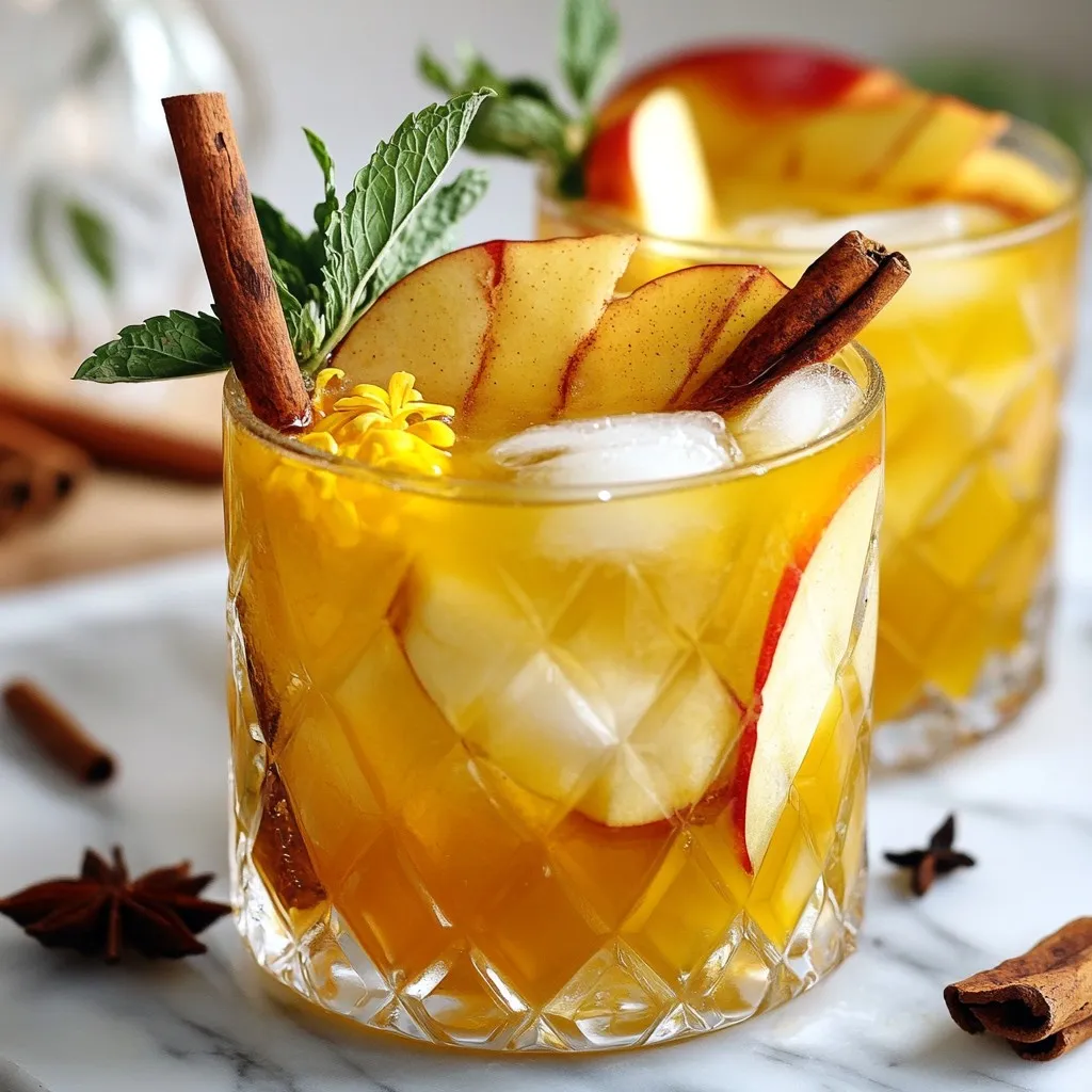 Apple Cider Bourbon Smash Refreshing Fall Drink Recipe